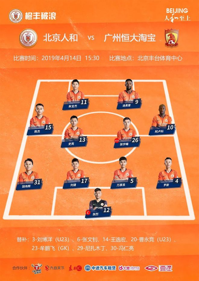 恒大队迎战北京人和，豪取五连胜